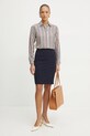 Volneno krilo Luisa Spagnoli 541738 mornarsko modra SS25