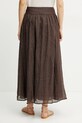 Odzież Luisa Spagnoli spódnica lniana 542137 brązowy