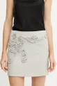 Marella spódnica lniana IBICE casual beżowy 2513101051