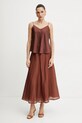 Marella fustă NIPPON 2513101082 maro SS25