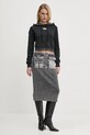 Diesel gonna in cotone M-MERYN SKIRT A17470.0QMAN grigio SS25