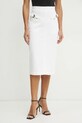 Versace Jeans Couture spódnica jeansowa casual biały 78HAE85E.EW015TC2