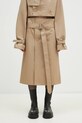 Pamučna suknja VETEMENTS Deconstructed Trenchcoat pamuk bež WA66SK400S