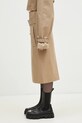 Pamučna suknja VETEMENTS Deconstructed Trenchcoat WA66SK400S bež SS25