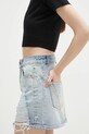 Džínová sukně VETEMENTS Destroyed Denim Mini WA66SK500L modrá SS25