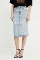 Jeans krilo Patrizia Pepe Z elastanom modra 2G1022.D092