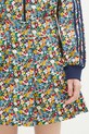 Хлопковая юбка adidas Originals Liberty голубой JC7774