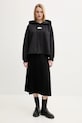 Sukňa MM6 Maison Margiela S52MA0198.S43455 čierna SS25