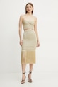 Φούστα Simona Corsellini P25CPGOO01 χρυσαφί SS25