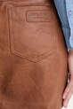 Pepe Jeans fustă de piele HILLARY SKIRT maro PL901203