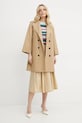Bavlněná sukně Weekend Max Mara 2515101032600 béžová SS25