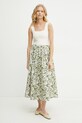 Бавовняна спідниця Weekend Max Mara 2515101092600 бежевий SS25