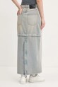 Джинсовая юбка adidas Originals DENIM ZIP SKIRT JX9215 голубой