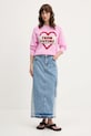 Jeans krilo Moschino Jeans 0105.3719 modra SS25
