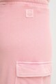United Colors of Benetton fustă din bumbac roz 39BLD000E