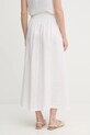 Abbigliamento United Colors of Benetton gonna di lino 4AGHD004L bianco