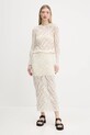 Desigual spódnica WOOLF 25SWFK04 beżowy SS25