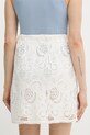 Îmbrăcăminte Guess fustă din bumbac DOMITILLE W5GD1S.WH521 bej