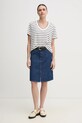 Tommy Hilfiger fusta jeans WW0WW44390 bleumarin SS25