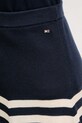 Tommy Hilfiger fustă de mătase WW0WW44475 bleumarin