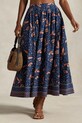Polo Ralph Lauren gonna in cotone 211967635 blu navy SS25