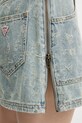 Rifľová sukňa Guess Originals modrá W5GD1L.D5OTA