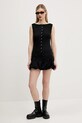Βαμβακερή φούστα Hollister Co. KI343.3139.900 μαύρο SS25
