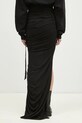 Odzież Rick Owens spódnica bawełniana Soft Edfu Skirt Long DS01E3334.BHDB czarny