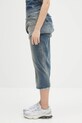 Rick Owens DRKSHDW spódnica jeansowa Low Twist Skirt DS01E3349.SDWB niebieski SS25