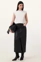 AllSaints spódnica skórzana EDEN casual czarny W008RC
