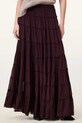 Φούστα AllSaints EVA W061RC μπορντό SS25