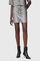 Кожаная юбка AllSaints RENAI W007RC серый SS25