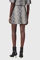 Кожаная юбка AllSaints RENAI W007RC серый