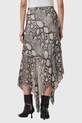 Спідниця з домішкою шовку AllSaints CASSIE барвистий W013RC