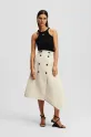 Sukně Karl Lagerfeld midi béžová A2W12007