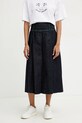 MAX&Co. fustă din denim uni bleumarin 2516101023200