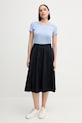 Bavlněná sukně Gant 4400163 námořnická modř SS25