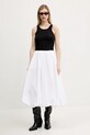 Abercrombie & Fitch spódnica bawełniana KI143.5069.100 biały SS25