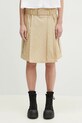Kenzo spódnica bawełniana bawełna beżowy FF52JU2989DL.11