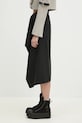 Kenzo spódnica wełniana FF52JU3149RA.99 czarny SS25
