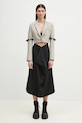 Kenzo spódnica wełniana czarny FF52JU3149RA.99