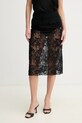 Ermanno Scervino fustă cu modele negru D464O612IBQ