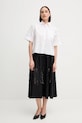Suknja Sandro Ferrone S18XBERAKO crna SS25