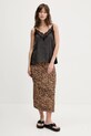 Bavlněná sukně Bimba Y Lola 251BR4842.10201 hnědá SS25