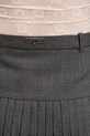Marine Serre spódnica z domieszką wełny Regenerated Tailoring Pleated WSK063A.DWOV0057 szary