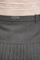 Marine Serre fustă din amestec de lână Regenerated Tailoring Pleated WSK063A.DWOV0057 gri