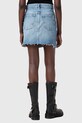 AllSaints spódnica jeansowa AKI CROSSOVER W006RC niebieski