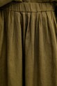 Sisley fustă din in verde 4AGHL002T