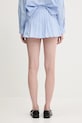 Clothing Sporty & Rich cotton skirt Serif Logo Anae SK018612300BL59 blue