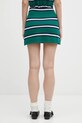 Odzież Sporty & Rich spódnica z domieszką jedwabiu Serif Logo Silk Pique Aline SK016621300GR50 zielony